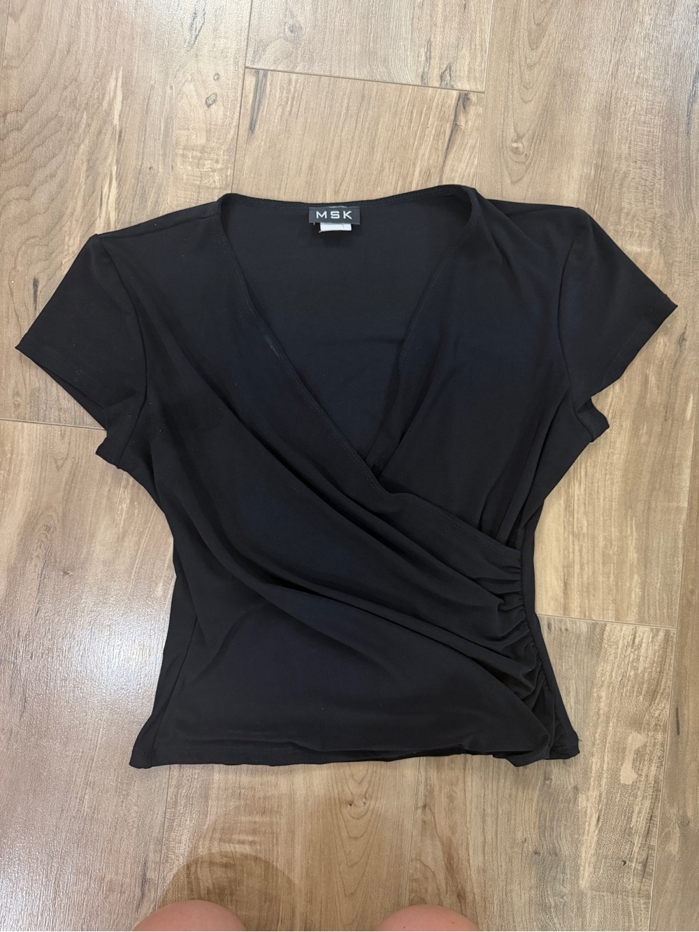 Vintage y2k whimsigoth Wrap Top Ruched - Medium